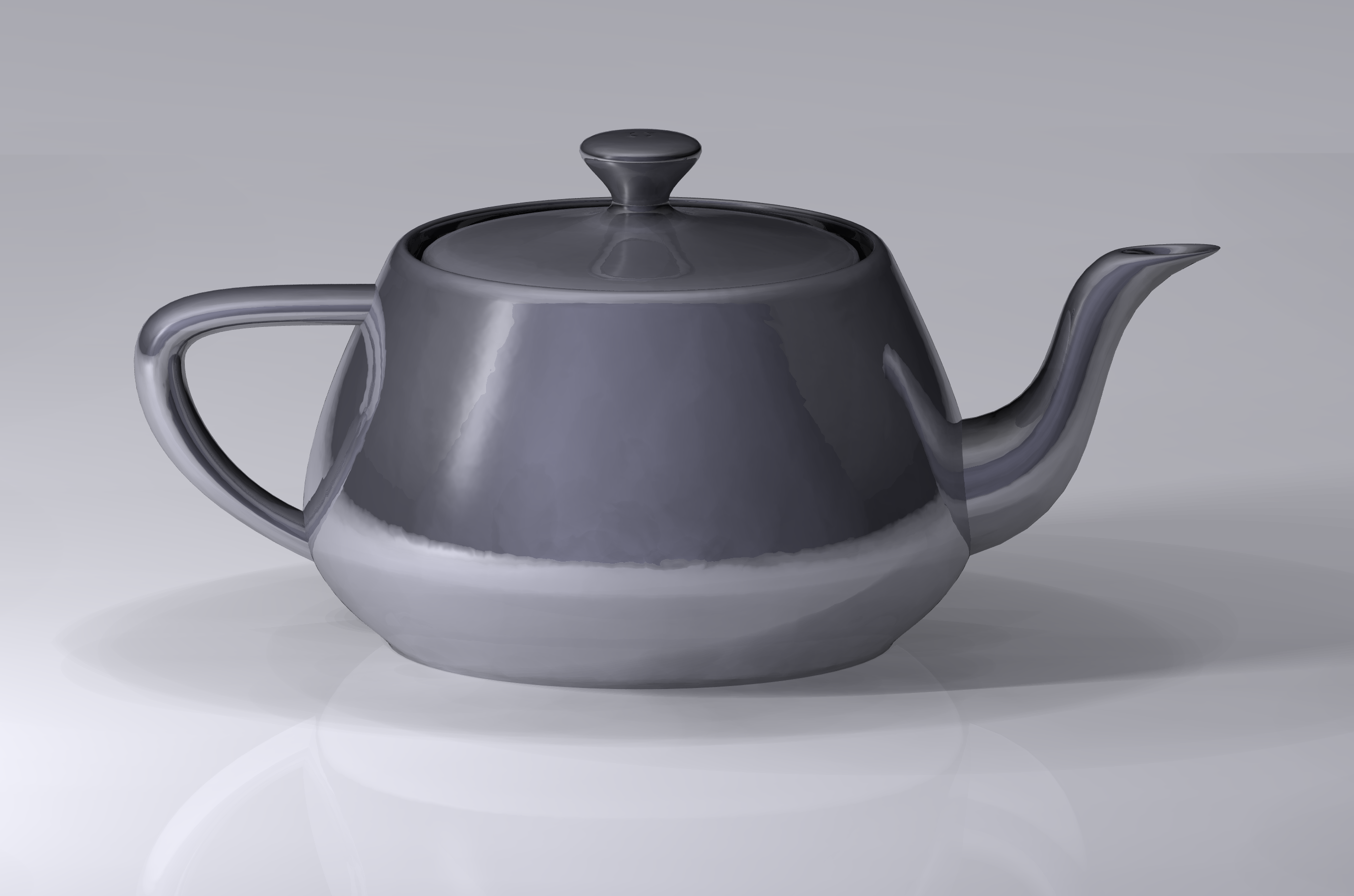 The Utah Teapot, the 1975 model by Martin Newell that became the canonical reference object for early 3D computer graphics.